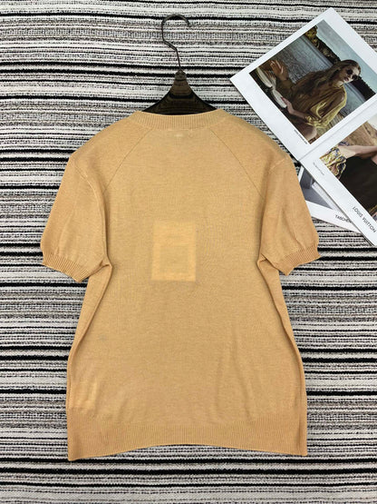 CHANEL 26S SHORT-SLEEVE KNIT TOP 896
