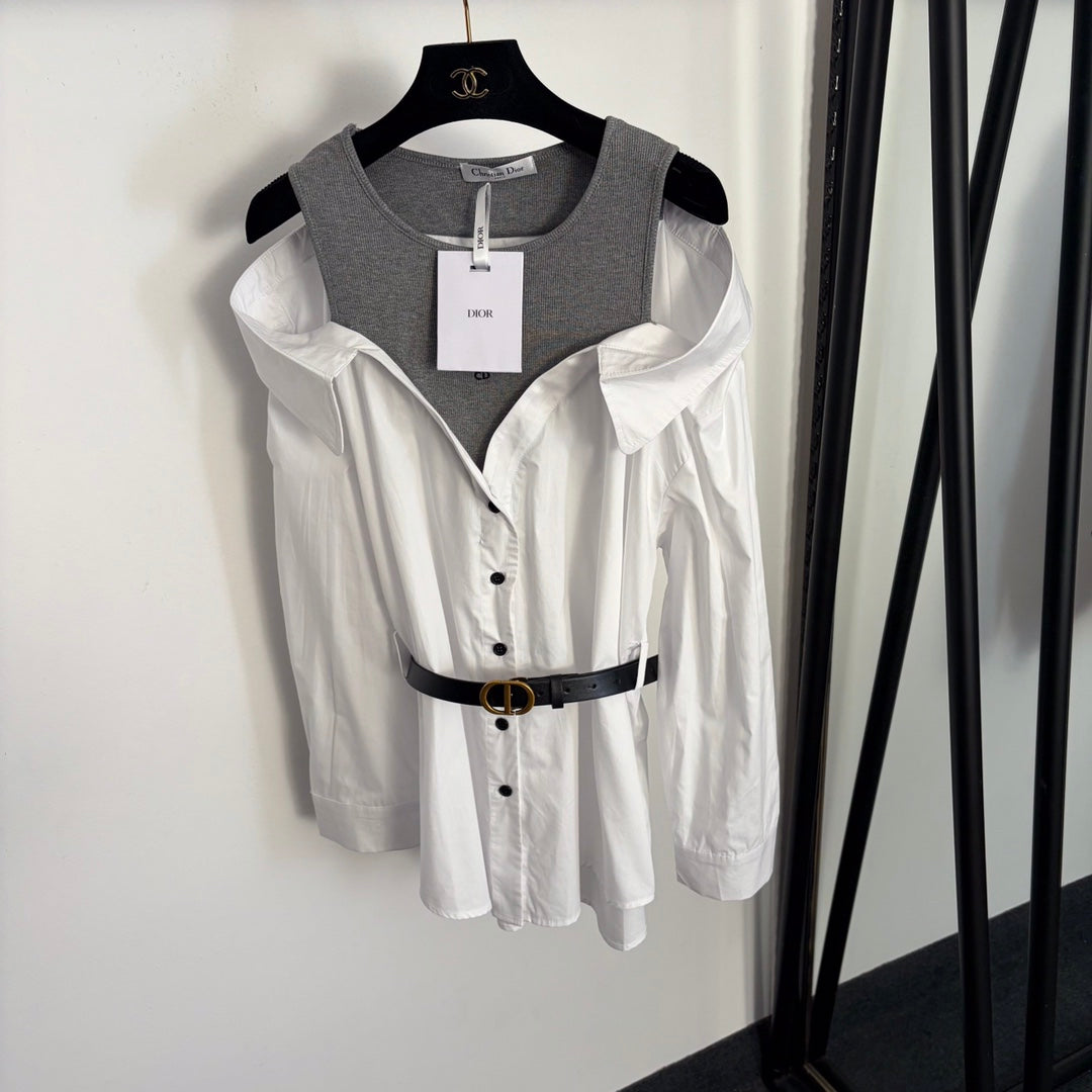 DIOR 26S TWO-PIECE LONG-SLEEVE SHIRT 1206