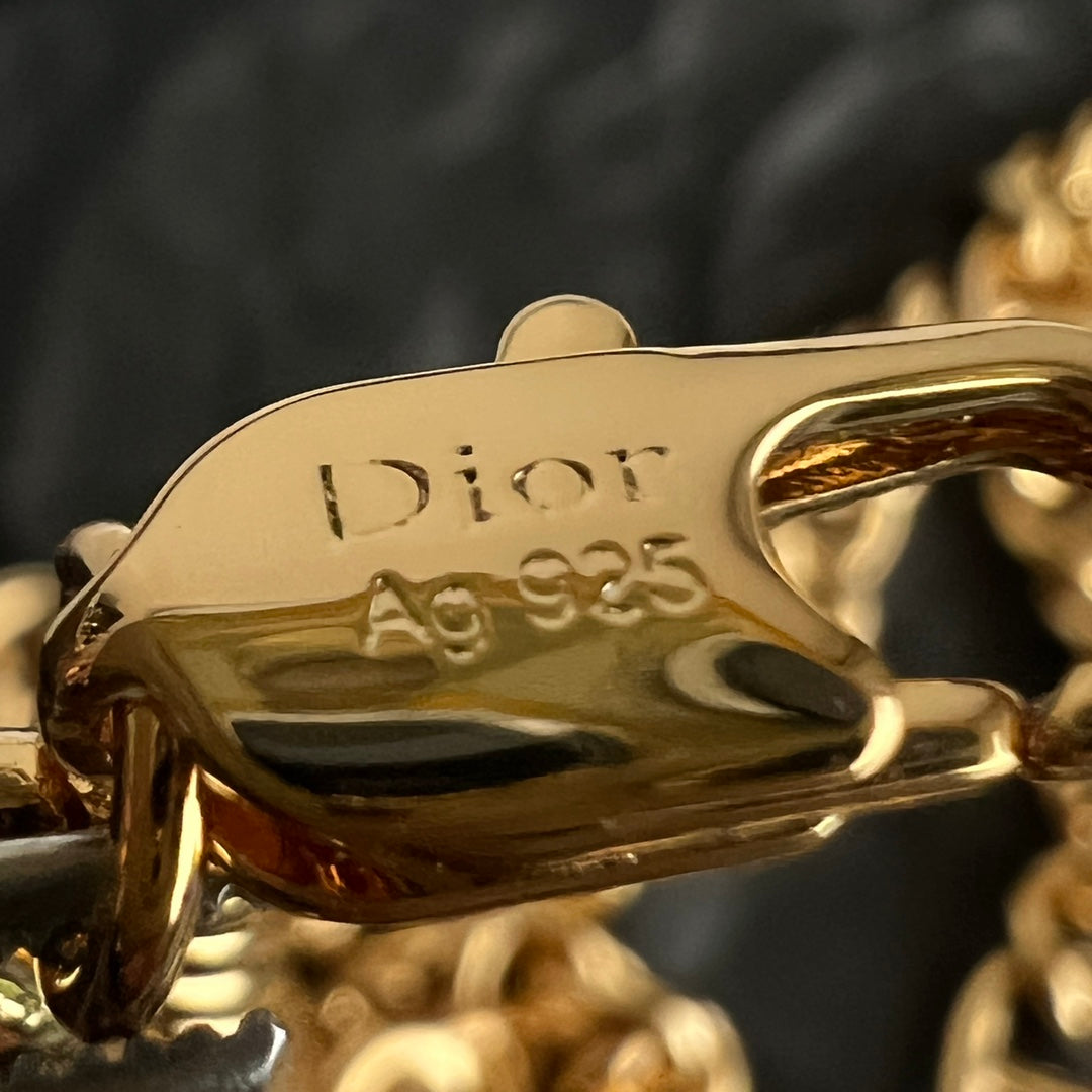 CD 26S LOGO LINK CHAIN NECKLACE IN GOLD METAL 633149