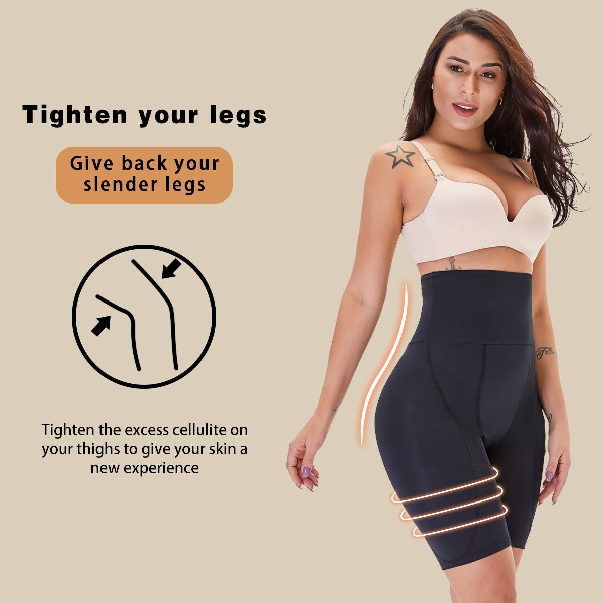 Women’s Seamless High-Waist Shapewear – Slim & Sculpt Fit