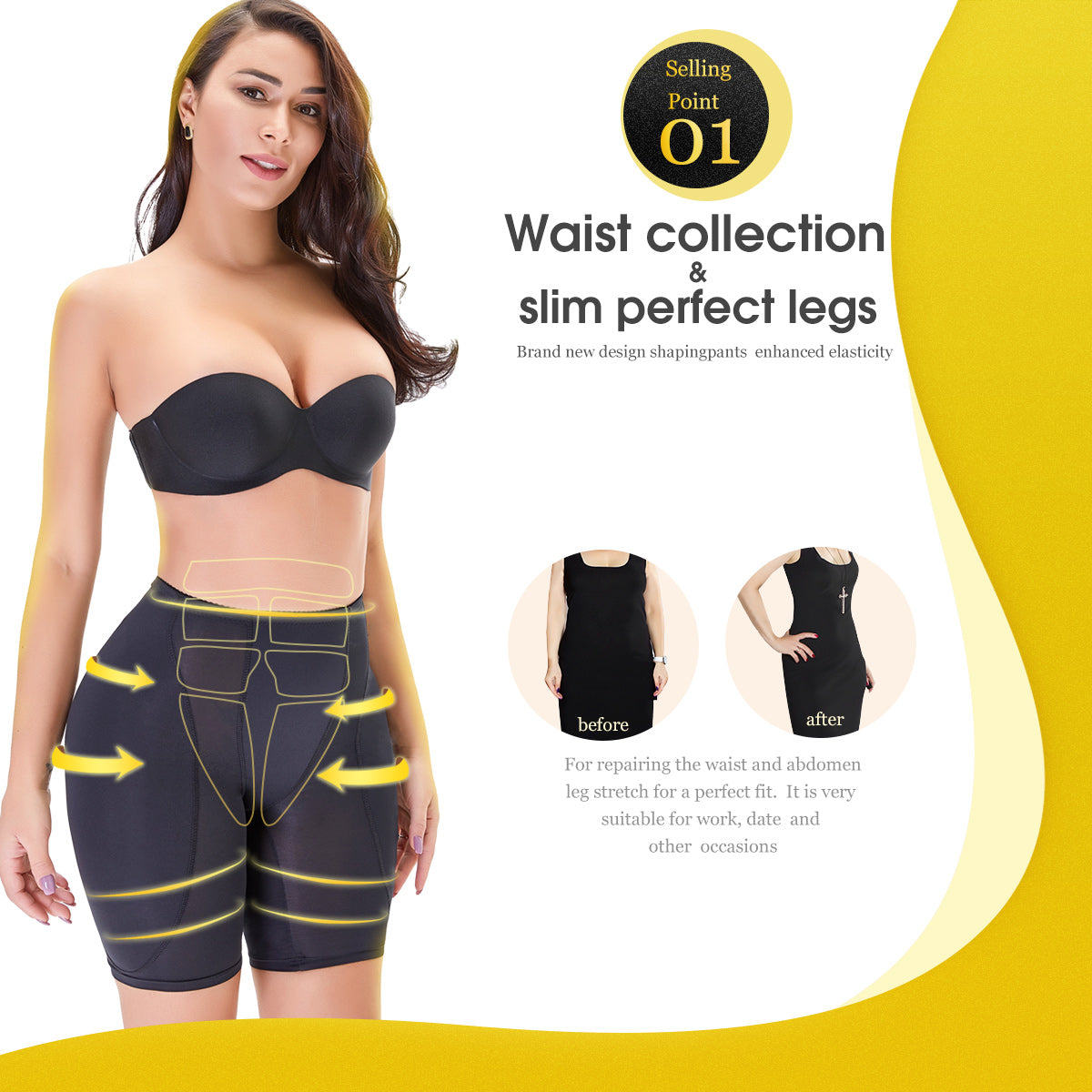 Women’s High-Waist Shapewear – Sculpting & Tummy Control Fit