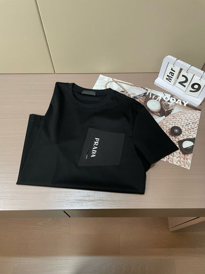 PRADA T-SHIRT BLACK COTTON 896357