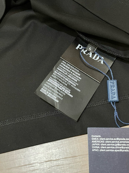 PRADA T-SHIRT BLACK COTTON 896357