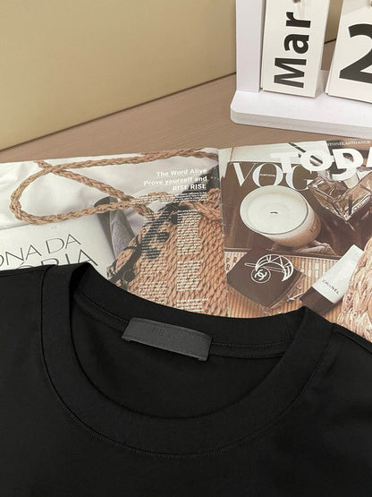 PRADA T-SHIRT BLACK COTTON 896357