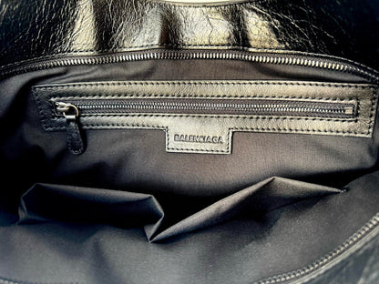 MINI 24 LE CITY BAG IN BLACK LEATHER