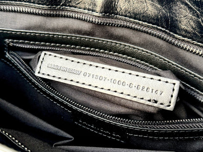 MINI 24 LE CITY BAG IN BLACK LEATHER