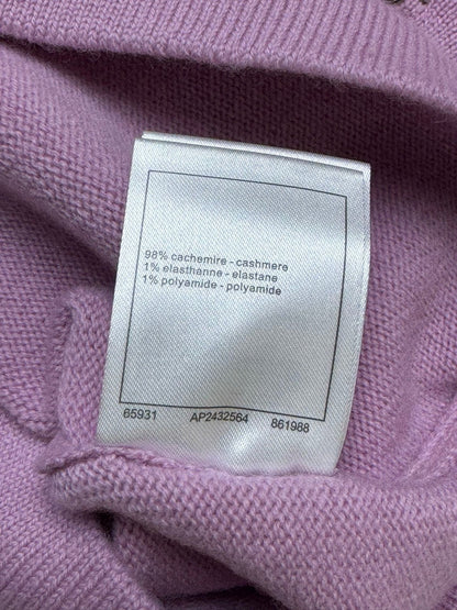 CC ICONIC SKIRT IN PINK WOOL KNIT WITH FRONT POCKETS
