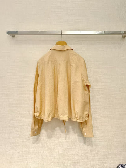 LOEWE SET IN BEIGE COTTON WITH EMBROIDERED LOGO