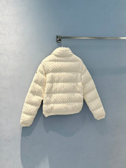 MONCLER JACKET IN WHITE WOOL