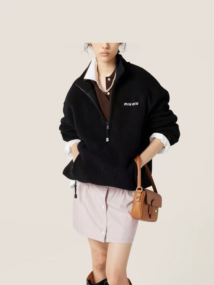 MIUMIU JACKET IN BLACK WOOL