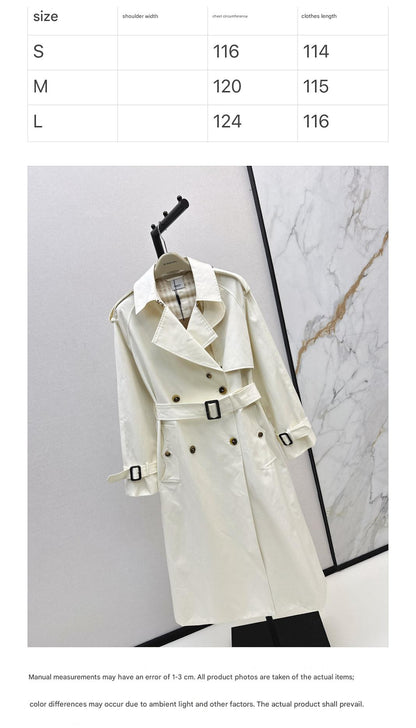BURBERRY LONG COAT IN WHITE