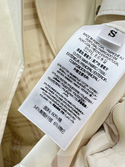 BURBERRY LONG COAT IN WHITE
