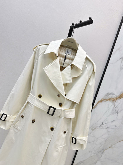 BURBERRY LONG COAT IN WHITE