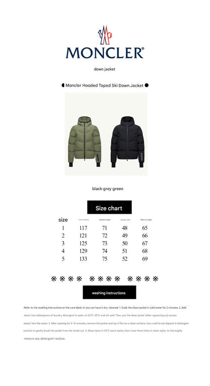 MONCLER GRENOBLE ANGREN HOODED DOWN IN GREEN