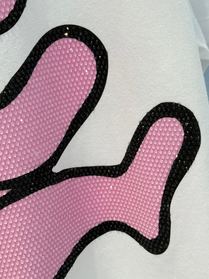 Loewe 25 Pink Bear T-shirt White Cotton