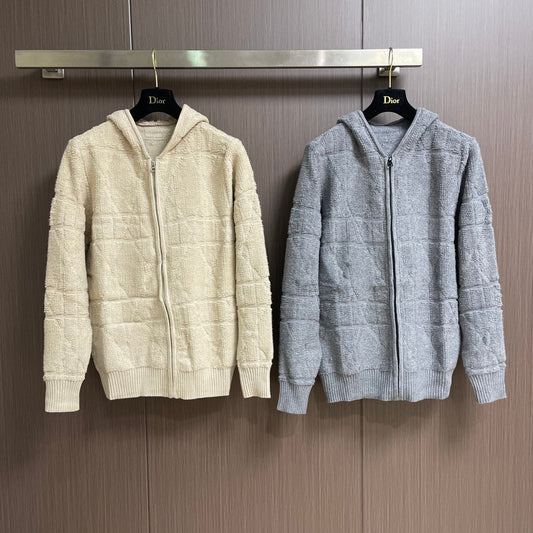 DIOR 26S KNITTED HOODED SWEATER 1007