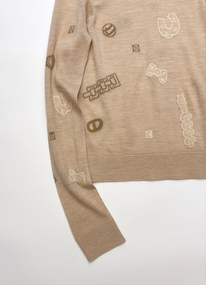 HERMES 25S WOOL-LINED SWEATER 186