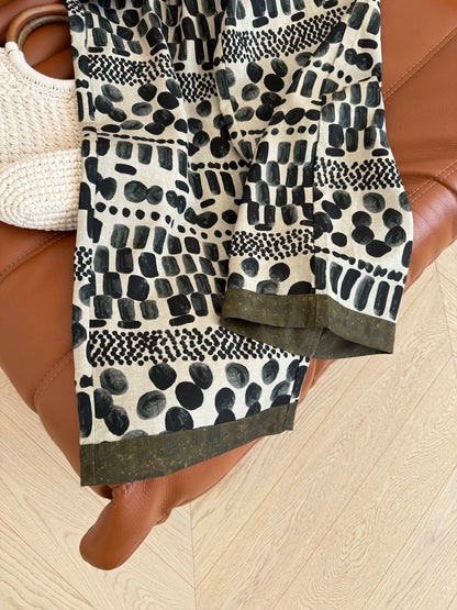 LINEN 25S PRINTED PANTS 265699