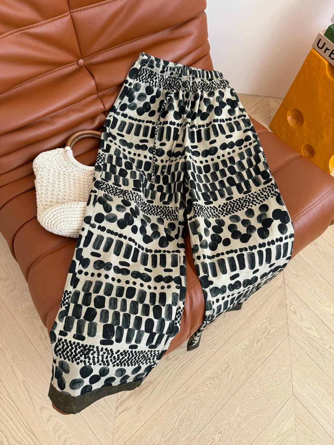 LINEN 25S PRINTED PANTS 265699