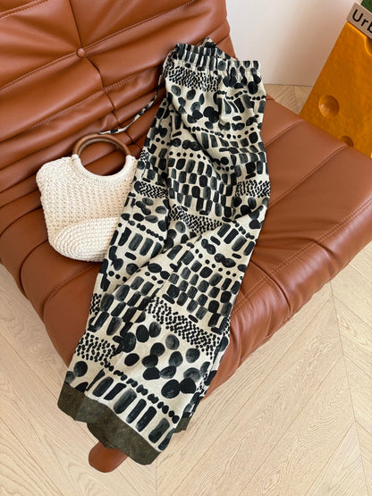 LINEN 25S PRINTED PANTS 265699