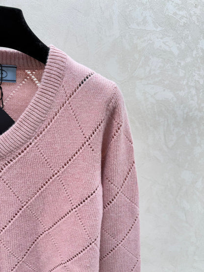 PRADA 25S V-NECK SWEATER 576