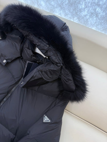 PRADA 25S LONG PUFFER JACKET 521
