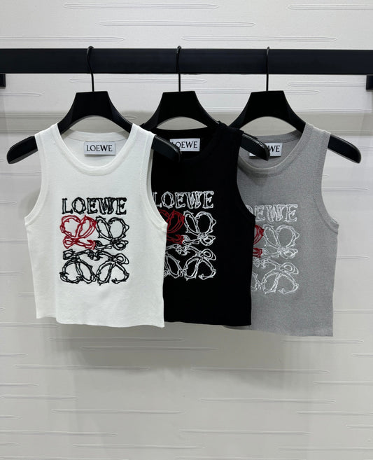 Loewe 25 Tank Top Wool with Tencel 232631