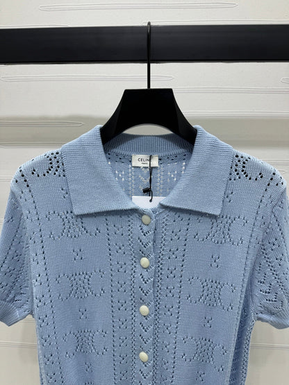 CELINE 25S POLO NECK CARDIGAN 264101