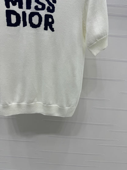 DIOR 25S MISS KNIT SHORT SLEEVE TOP 264242