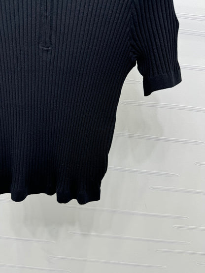 MONCLER 25S SHORT-SLEEVE KNIT TOP 255893