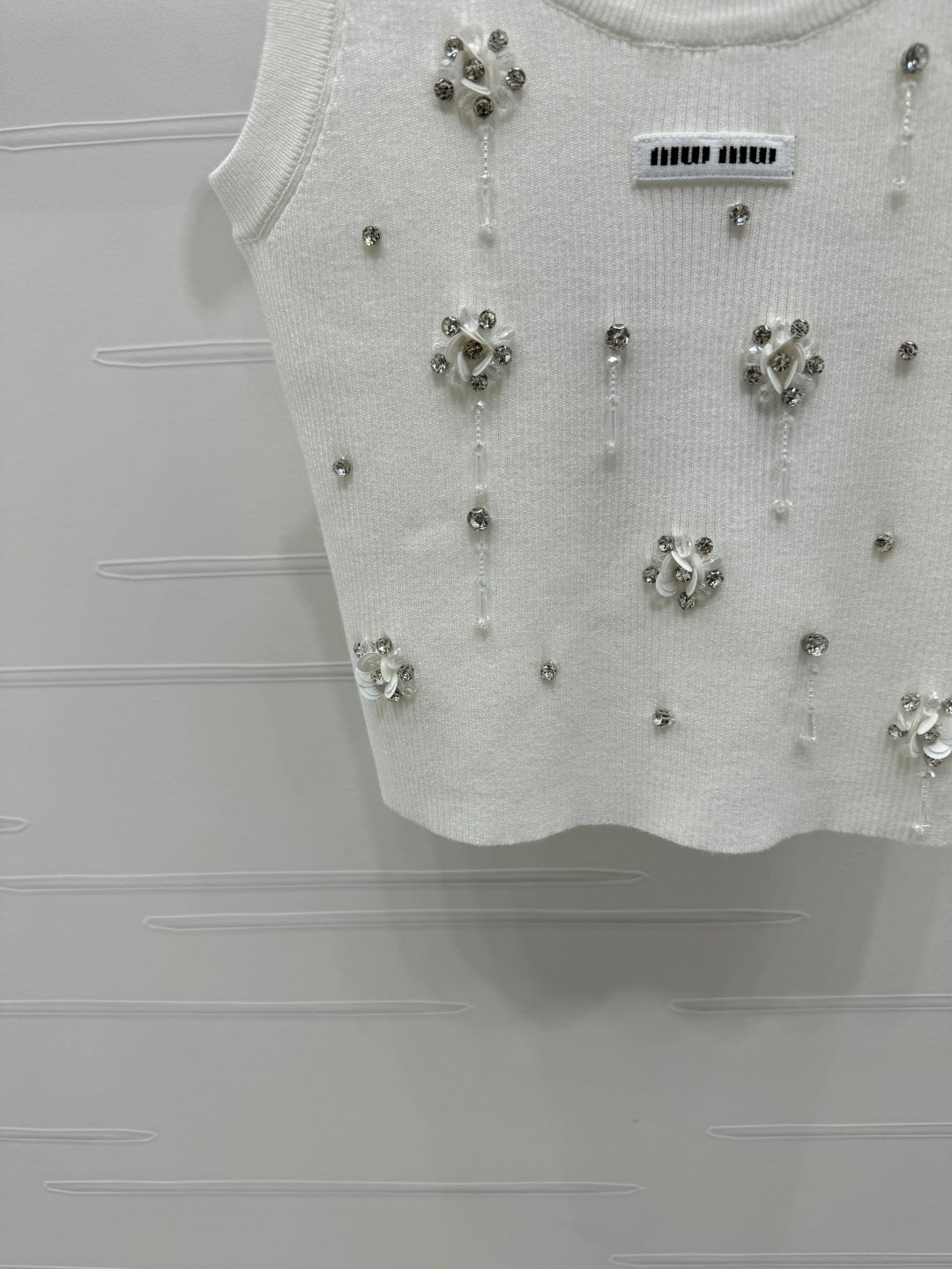 Miumiu 25 White Crop Top