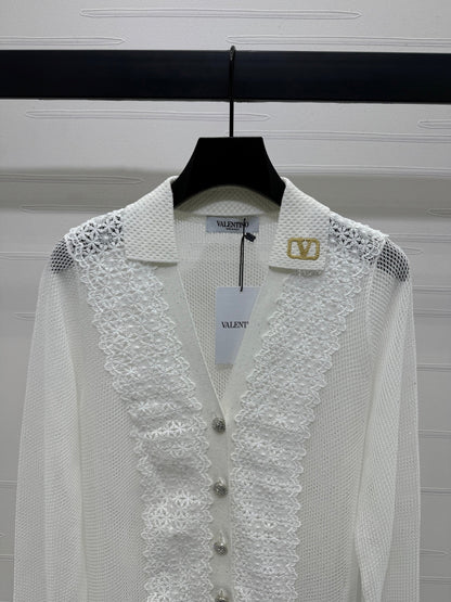 VALENTINO LONG-SLEEVE KNIT CARDIGAN 274971