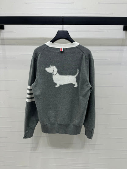 THOM 25S V-NECK KNIT CARDIGAN 264210