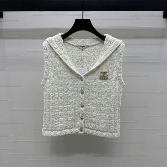 CHANEL 25S CROCHET SLEEVELESS VEST 264178