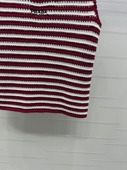 PRAD 25S STRIPED SWEATER 264183