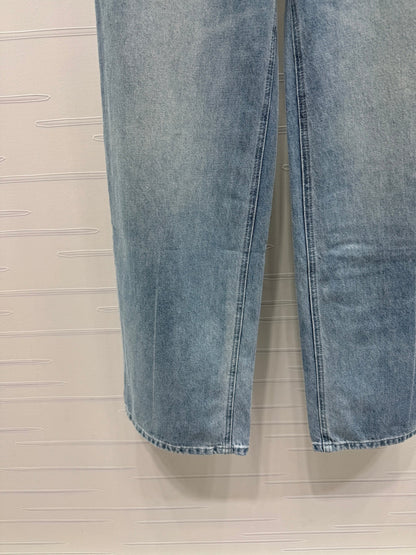 CHANEL 25S HIGH WAISTED DENIM PANTS 264194