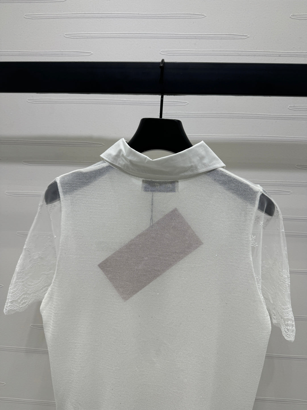 MIU 25SSEE THROUGH COLLAR SHIRT 264111