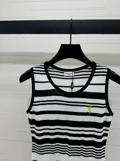 YSL 25S BLACK TRIM TANK TOP 264090