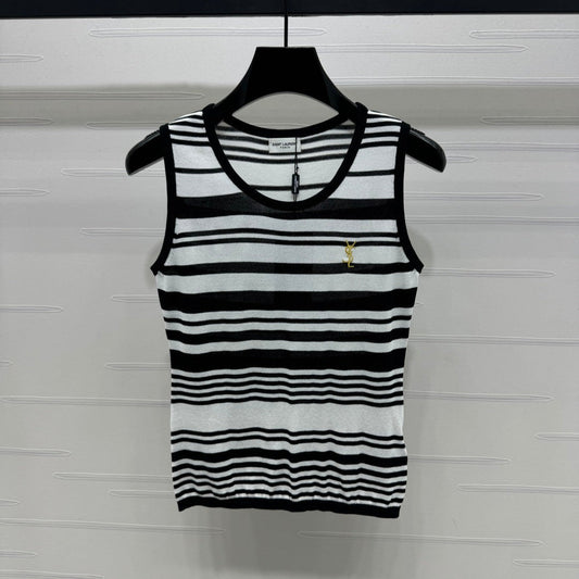 YSL 25S BLACK TRIM TANK TOP 264090