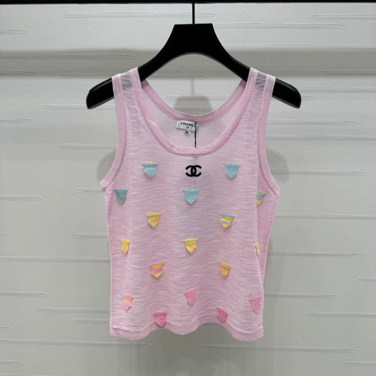 CHANEL 25S PATCHWORK TANK TOP 264143