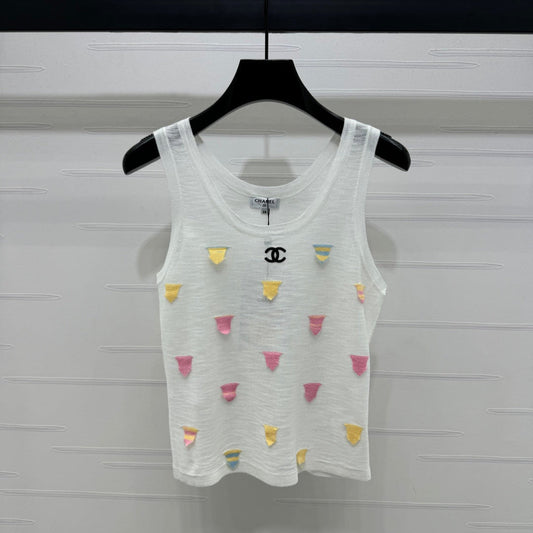 CHANEL 25S PATCHWORK TANK TOP 264142