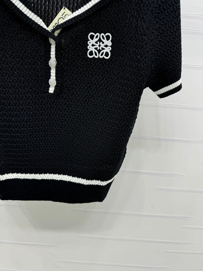 LOEWE 25S SHORT SLEEVE KNITTED CAPE 264036