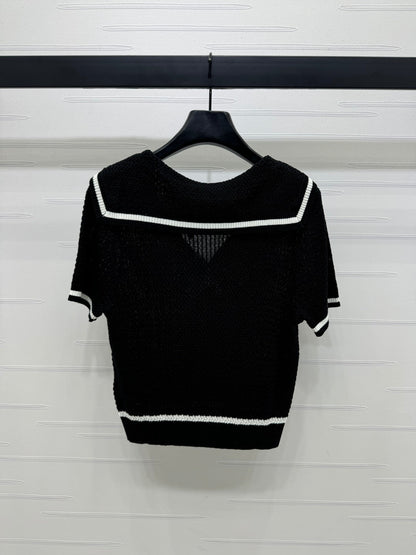 LOEWE 25S SHORT SLEEVE KNITTED CAPE 264036