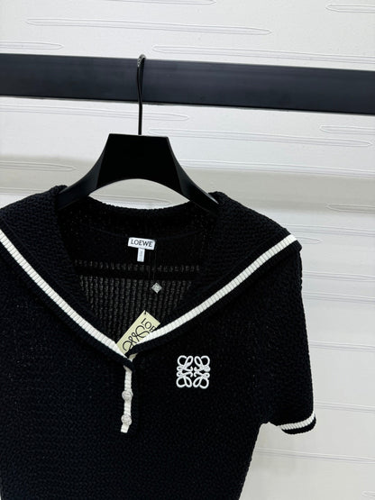 LOEWE 25S SHORT SLEEVE KNITTED CAPE 264036