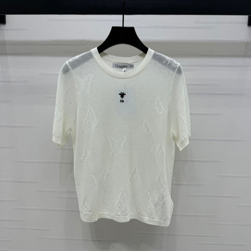 DIOR 25S BUTTERFLY WOVEN T-SHIRT 264066