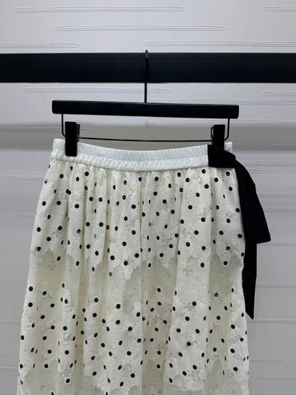 MIUMIU POLKA DOT SKIRT 269509
