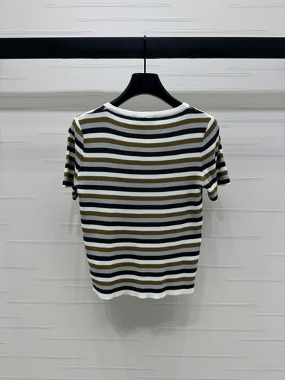 MIUMIU SHORT-SLEEVE KNIT CARDIGAN 274944