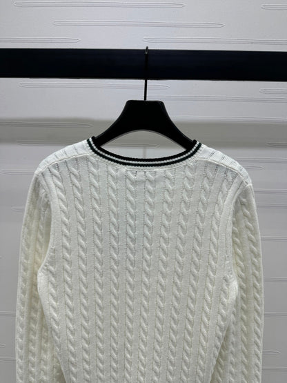DIOR V-NECK PULLOVER SWEATER 274926