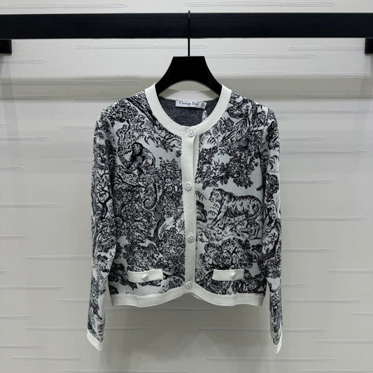 DIOR JACQUARD KNIT CARDIGAN 274879