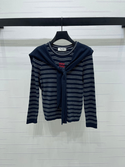 MIUMIU COWL NECK KNITTED SWEATER STYLE 481